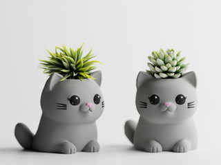 گلدان گربه ای